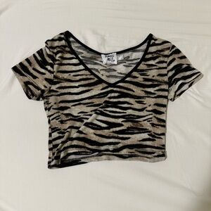 Princess Polly Tiger Print Crop Top